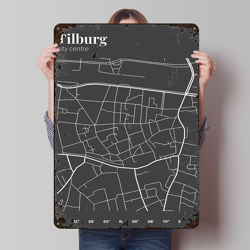 Custom Map Poster - Mapa do Centro da Cidade de