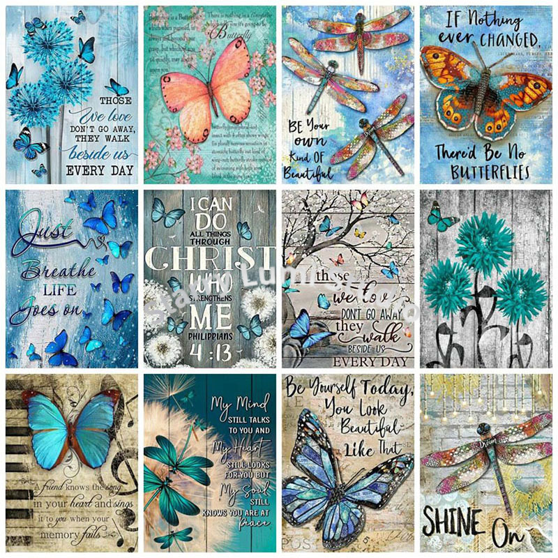 Photo Mosaic Print - Pintura Diamante 5D Nabi: Borboleta e