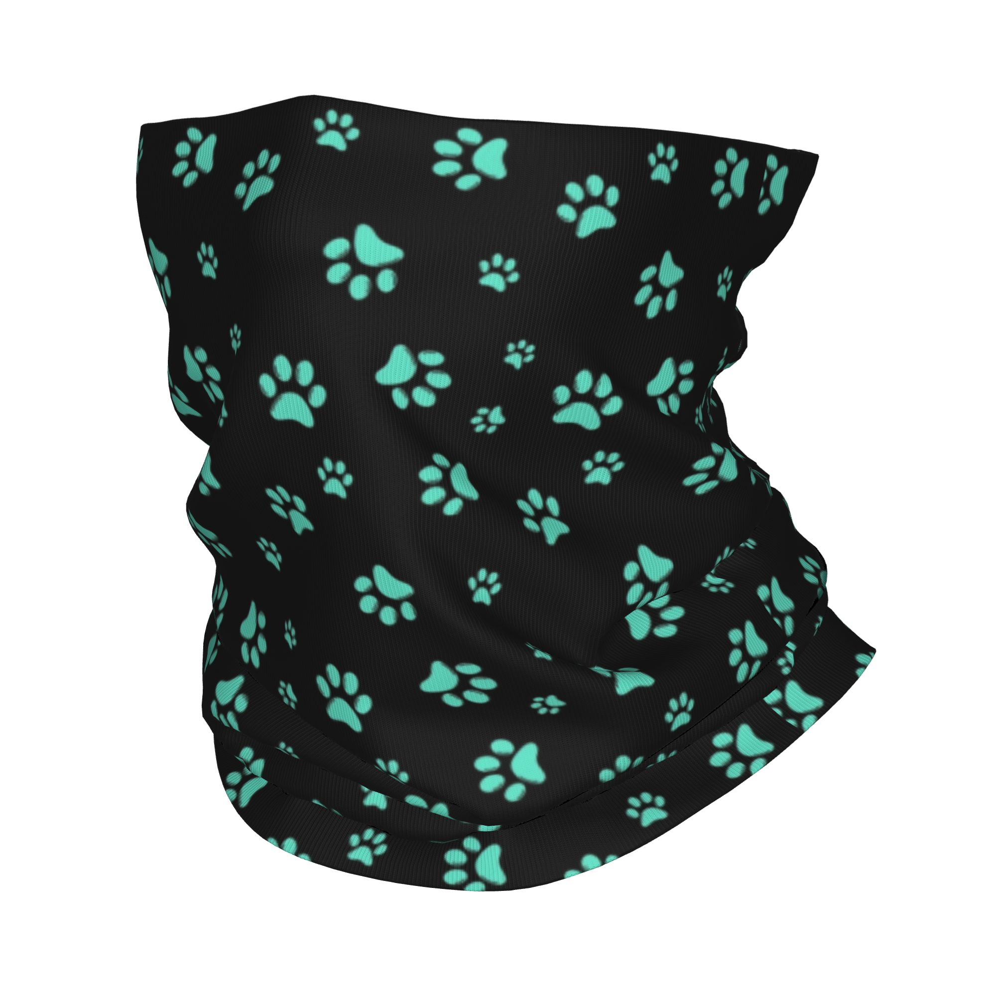 Pet Portrait Custom - Bandana Personalizada com Estampa de Patas