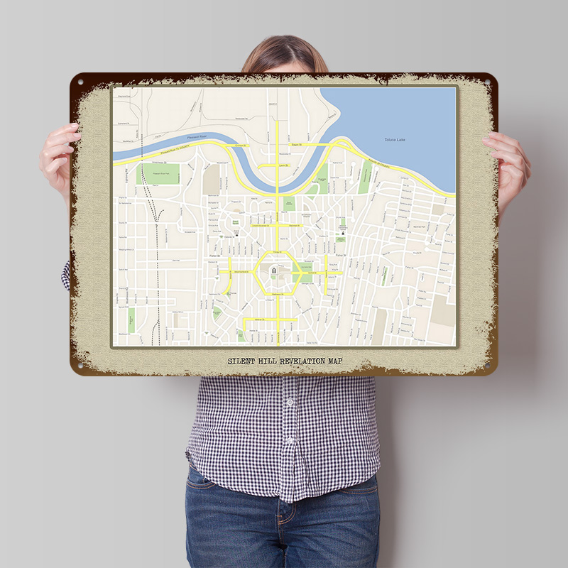 Mapa de Silent Hill Revelation - Custom Map Poster avaliação e preço
