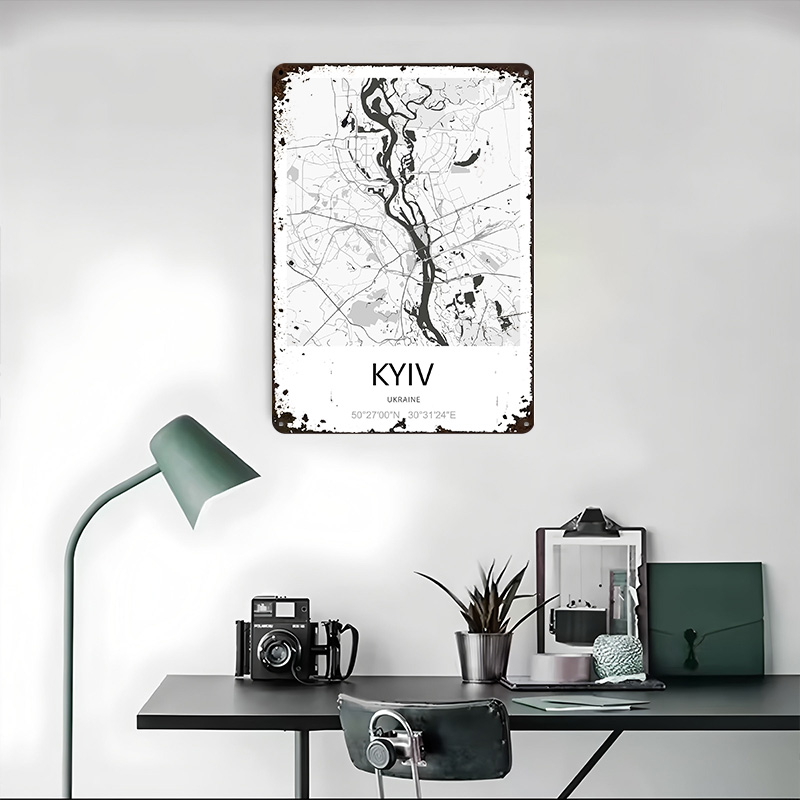 Mapa da Cidade de Kiev Impress - Custom Map Poster avaliação e preço