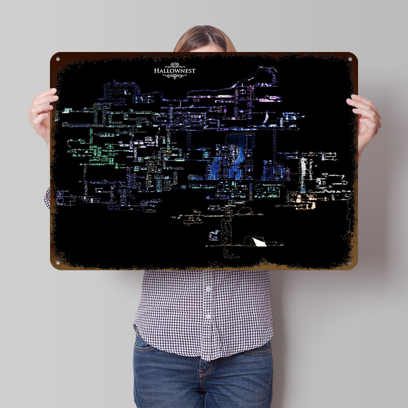 Pôster Metálico 3D Levemente T - Custom Map Poster avaliação e preço